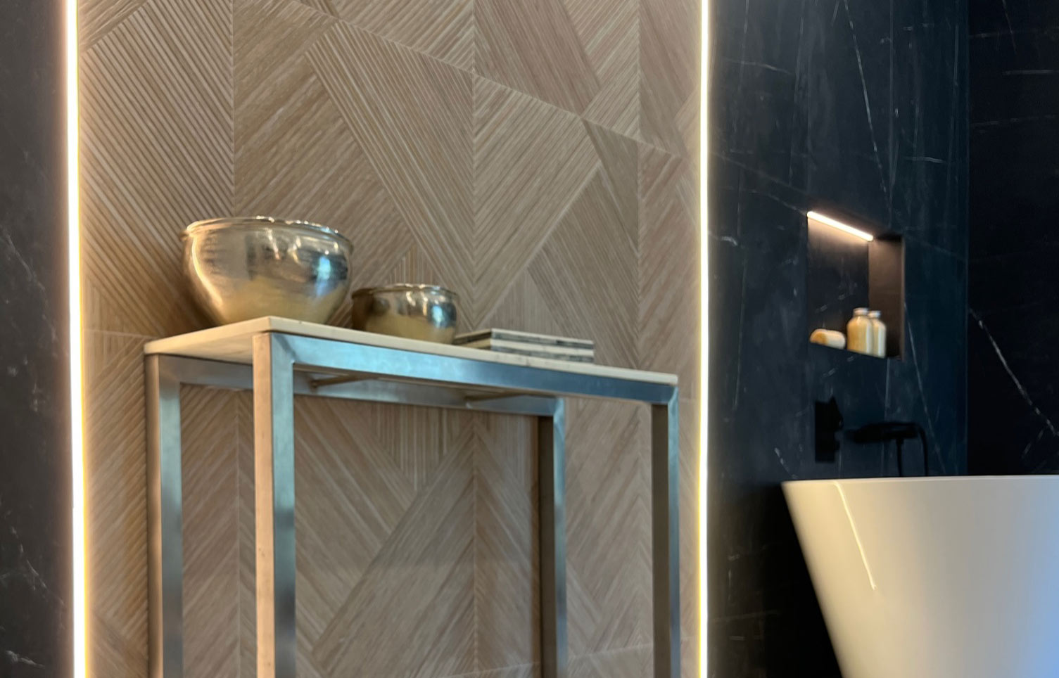 minimalist laundry room